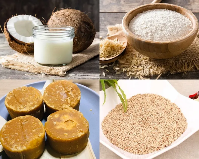 Các nguyên liệu cơ bản trong bánh tráng sữa