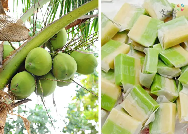 Quy trình làm kẹo dừa thủ công
