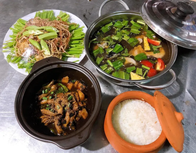 Thực đơn của vườn ẩm thực An Tiêm vô cùng phong phú