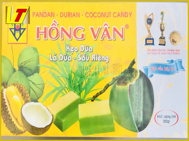Hộp kẹo dừa Bến Tre Hồng Vân