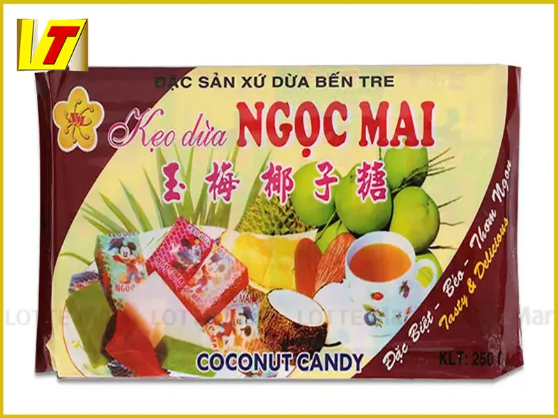 Sản phẩm kẹo dừa Ngọc Mai